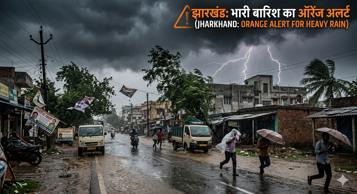 29-30 मई को झारखंड में मौसम का कहर, कई जिलों के लिए ऑरेंज अलर्ट जारी